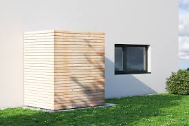 Réserve de granulés : silo textile Flexilo à l'extérieur